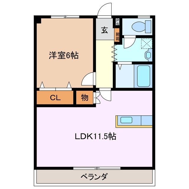 2階の間取り図