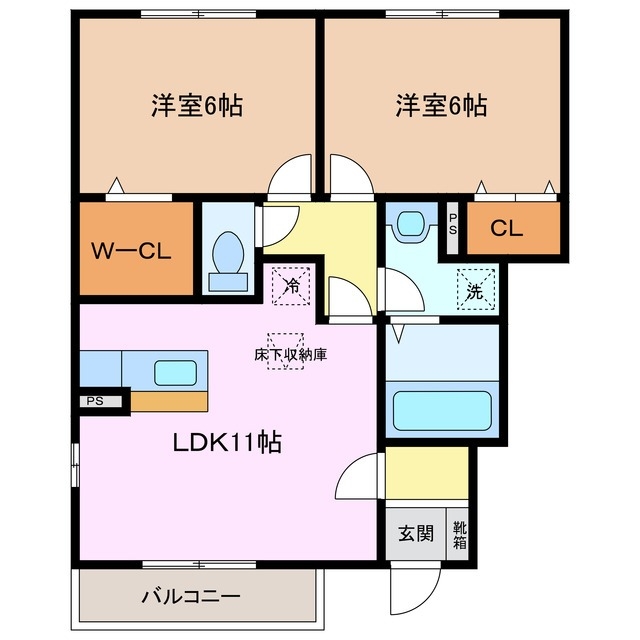 1階の間取り図