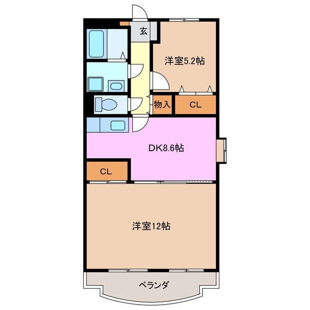 2階の間取り図