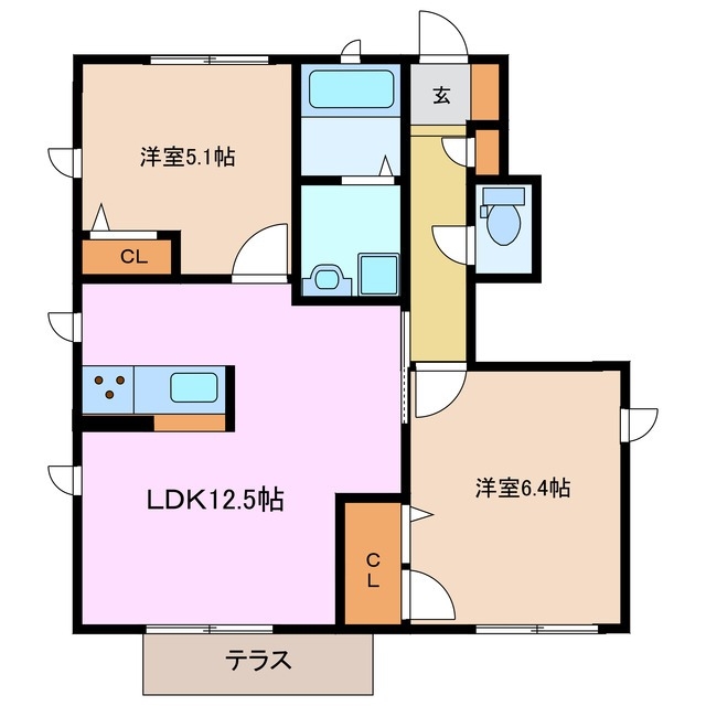 1階の間取り図