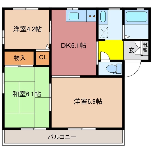2階の間取り図