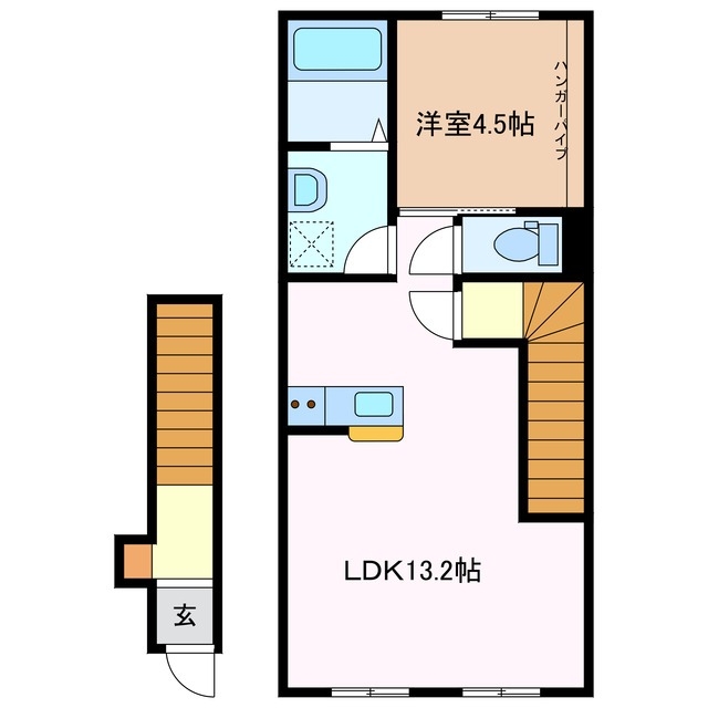 2階の間取り図