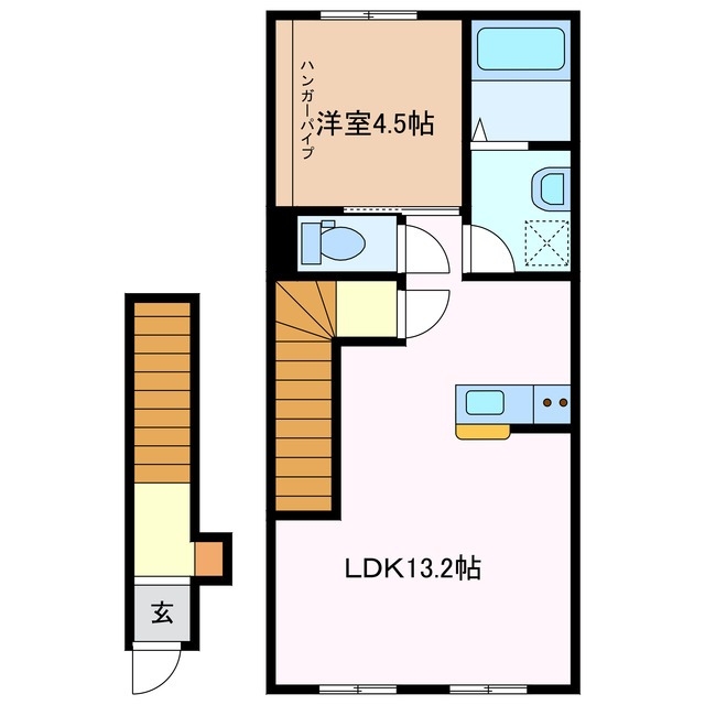 2階の間取り図