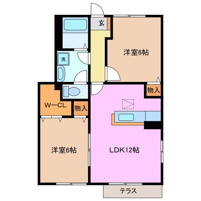 1階の間取り図