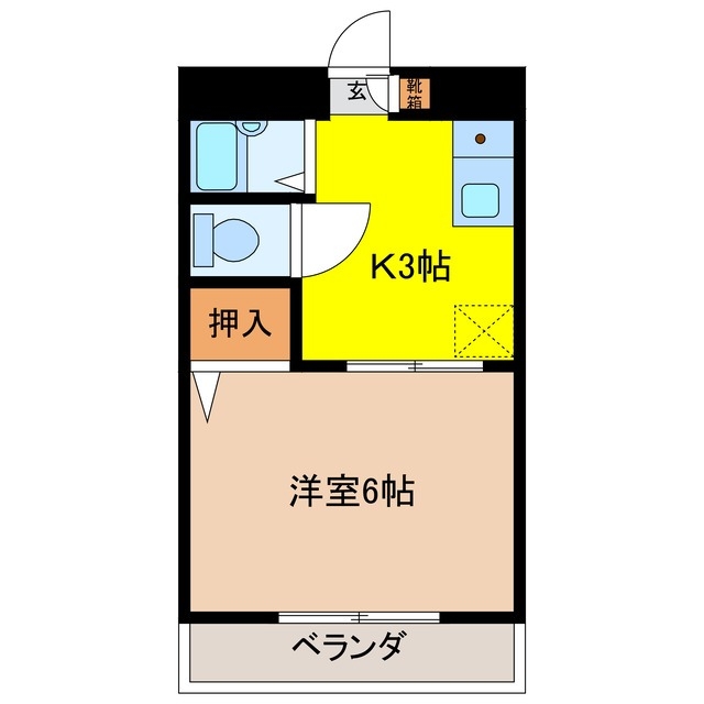 2階の間取り図