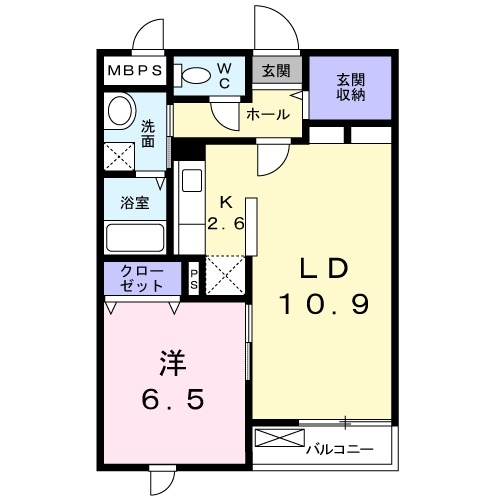 2階の間取り図