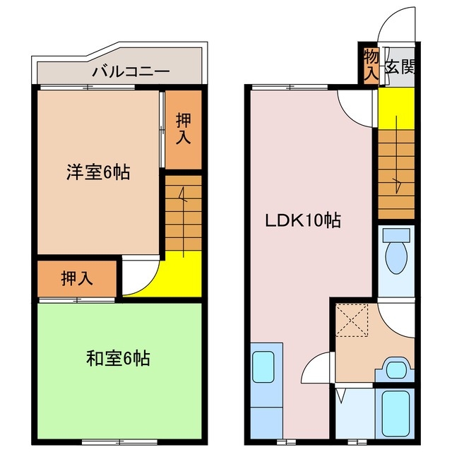 1階の間取り図