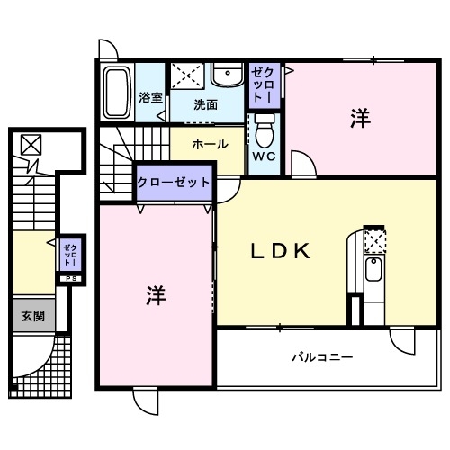 2階の間取り図
