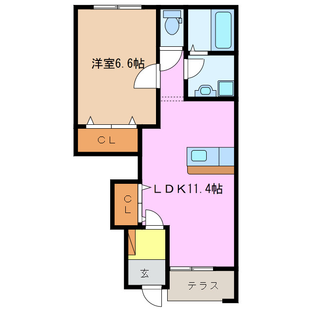 1階の間取り図
