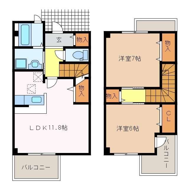 1階の間取り図