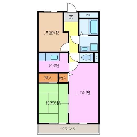 2階の間取り図