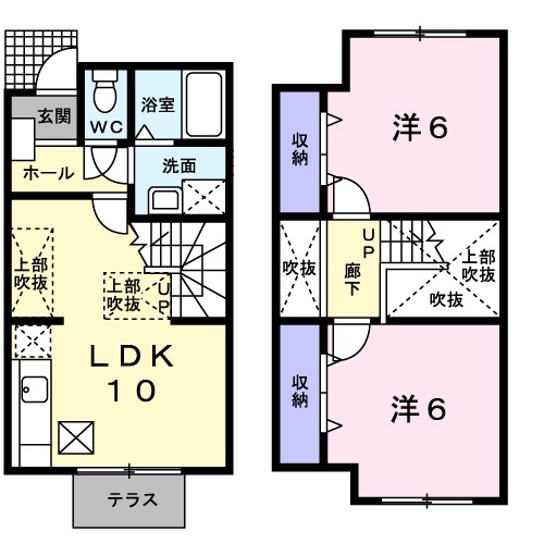 1階の間取り図
