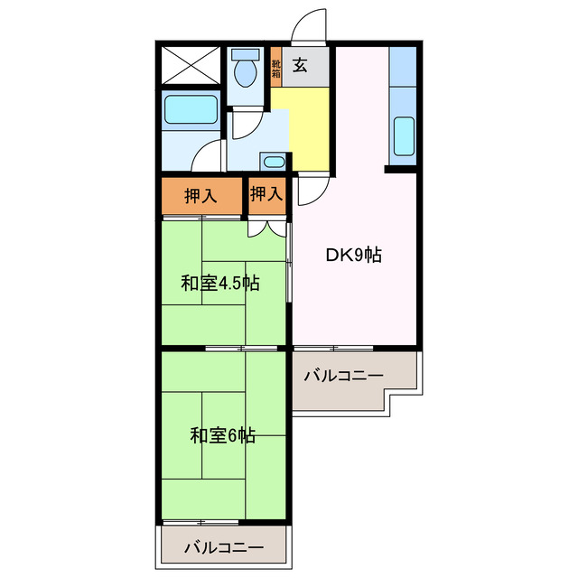 1階の間取り図