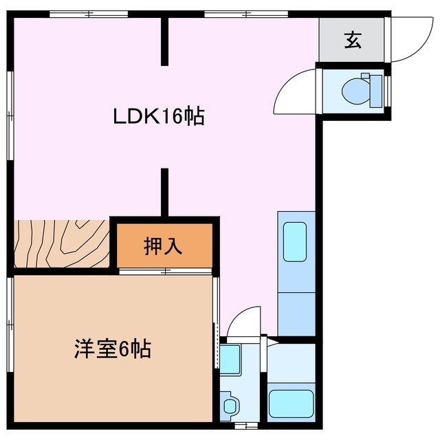 2階の間取り図