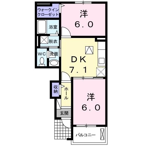 1階の間取り図