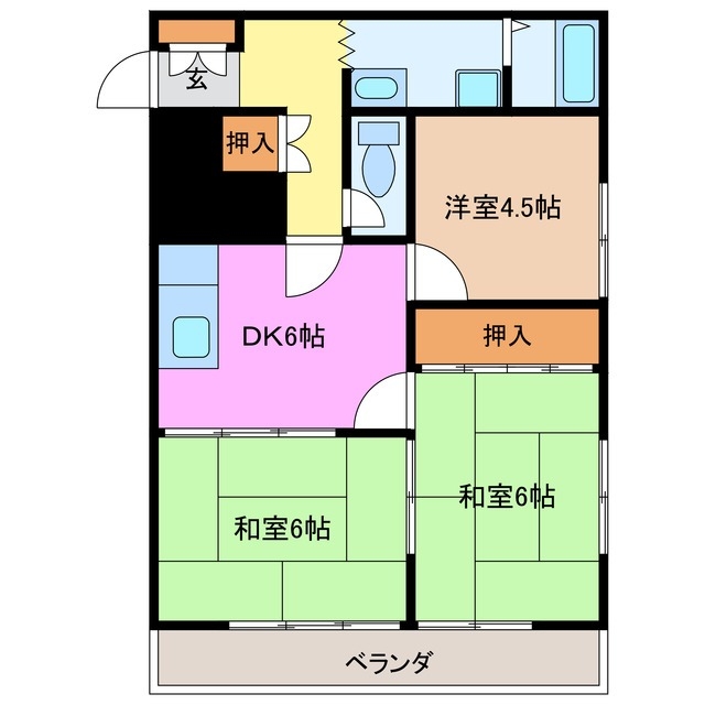 3階の間取り図