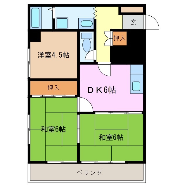 4階の間取り図