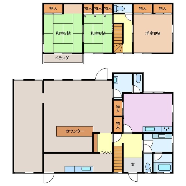 1階の間取り図