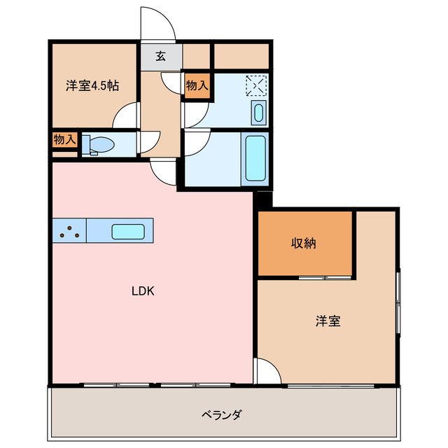 2階の間取り図