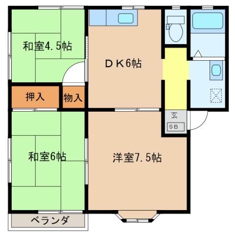 1階の間取り図