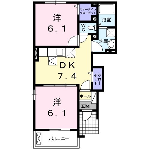 1階の間取り図