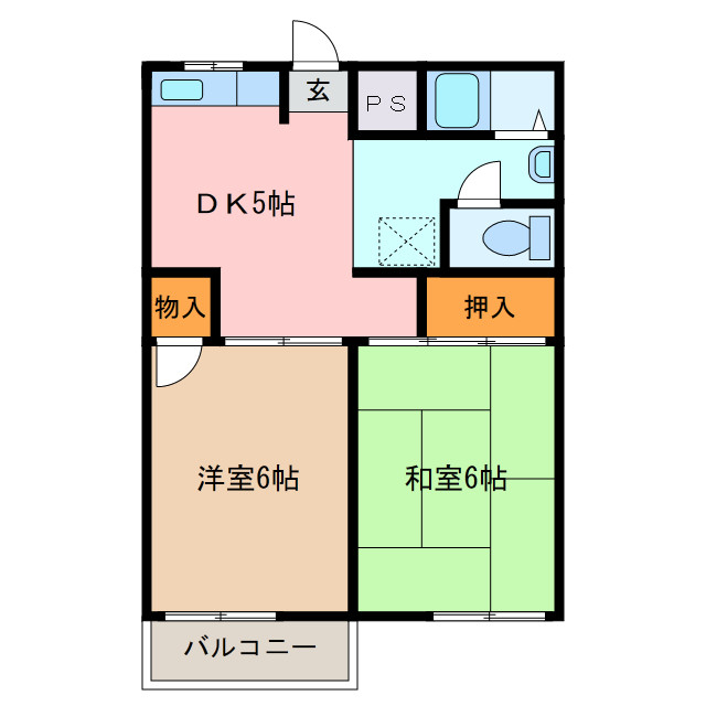2階の間取り図