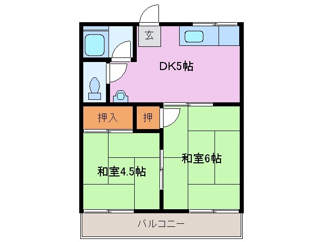 2階の間取り図