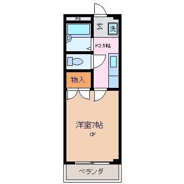2階の間取り図