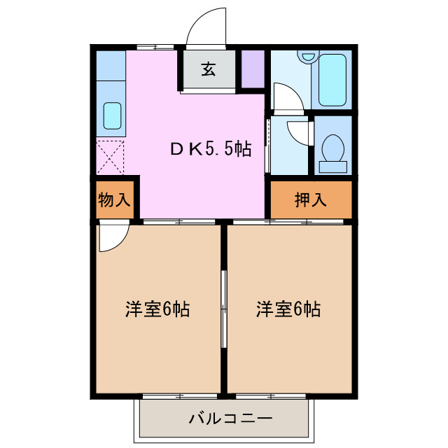 2階の間取り図
