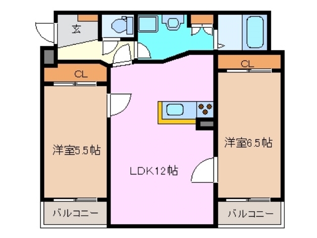 2階の間取り図