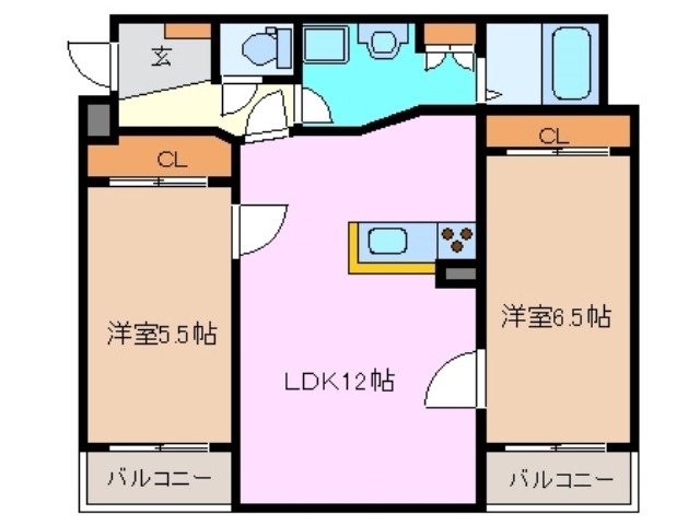 1階の間取り図