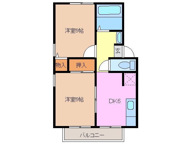2階の間取り図