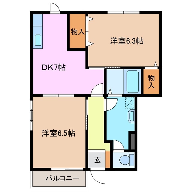 1階の間取り図
