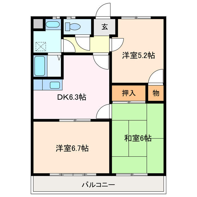 1階の間取り図