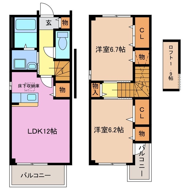 1階の間取り図
