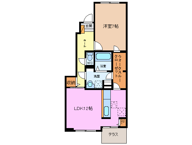 1階の間取り図