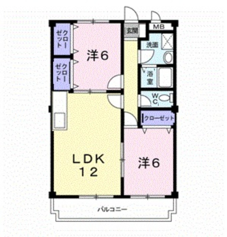 2階の間取り図