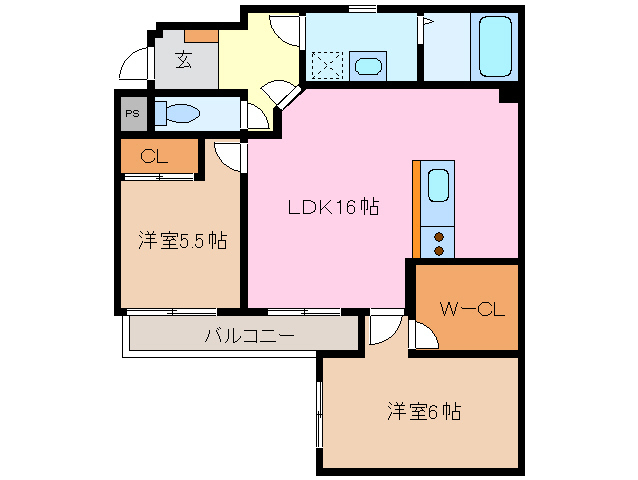 1階の間取り図