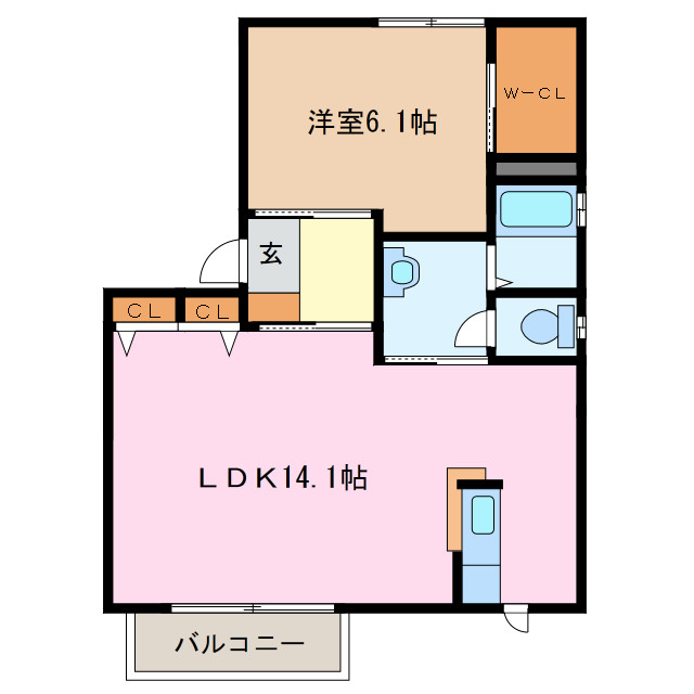 1階の間取り図