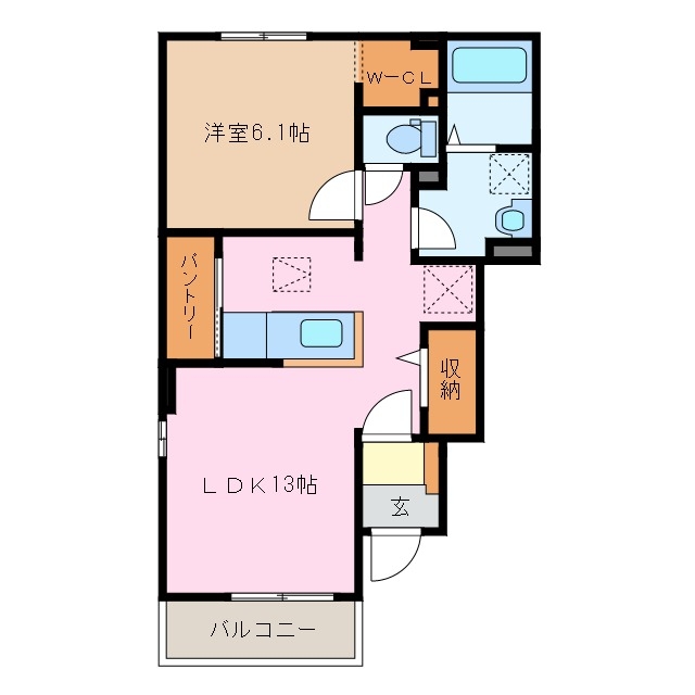 1階の間取り図