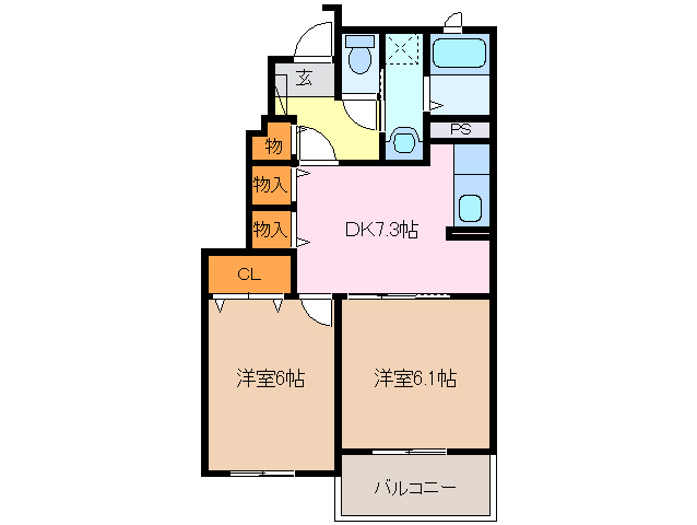 1階の間取り図