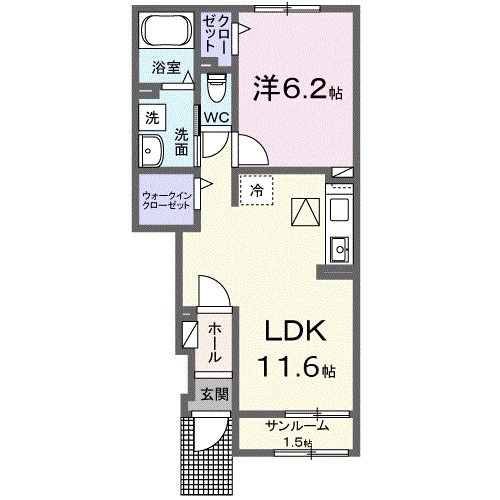 1階の間取り図