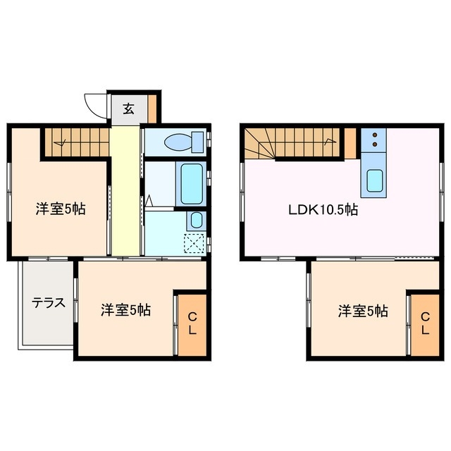 -階の間取り図