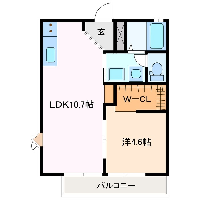 2階の間取り図