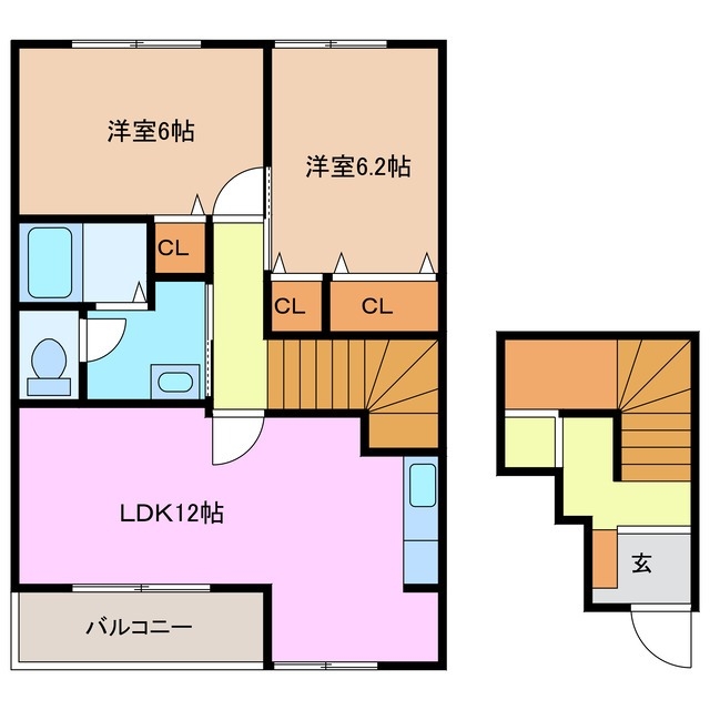 2階の間取り図
