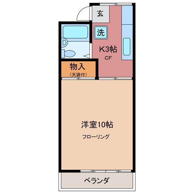2階の間取り図