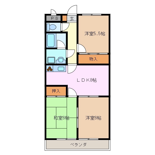 1階の間取り図