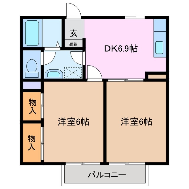 2階の間取り図