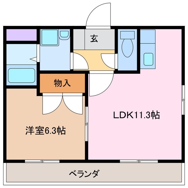 2階の間取り図