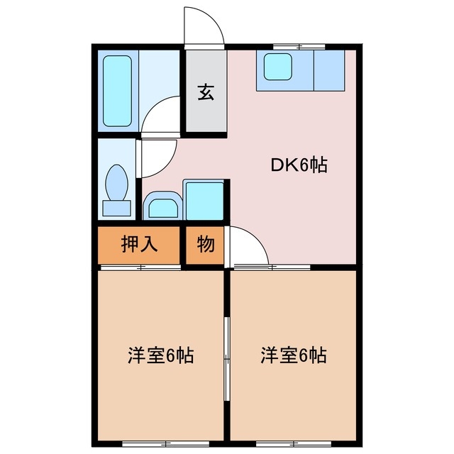2階の間取り図